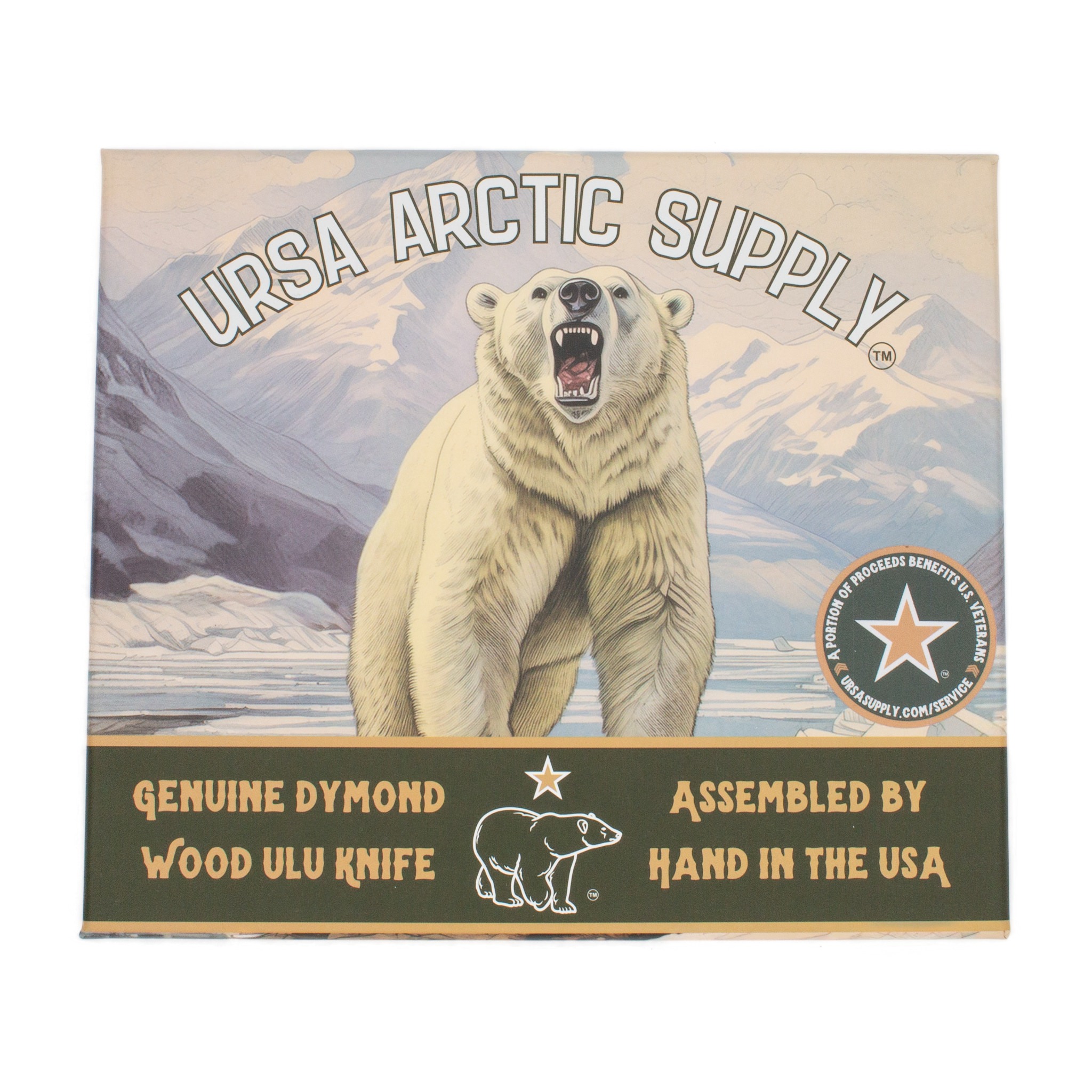 Genuine Dymond Wood Ulu Knife