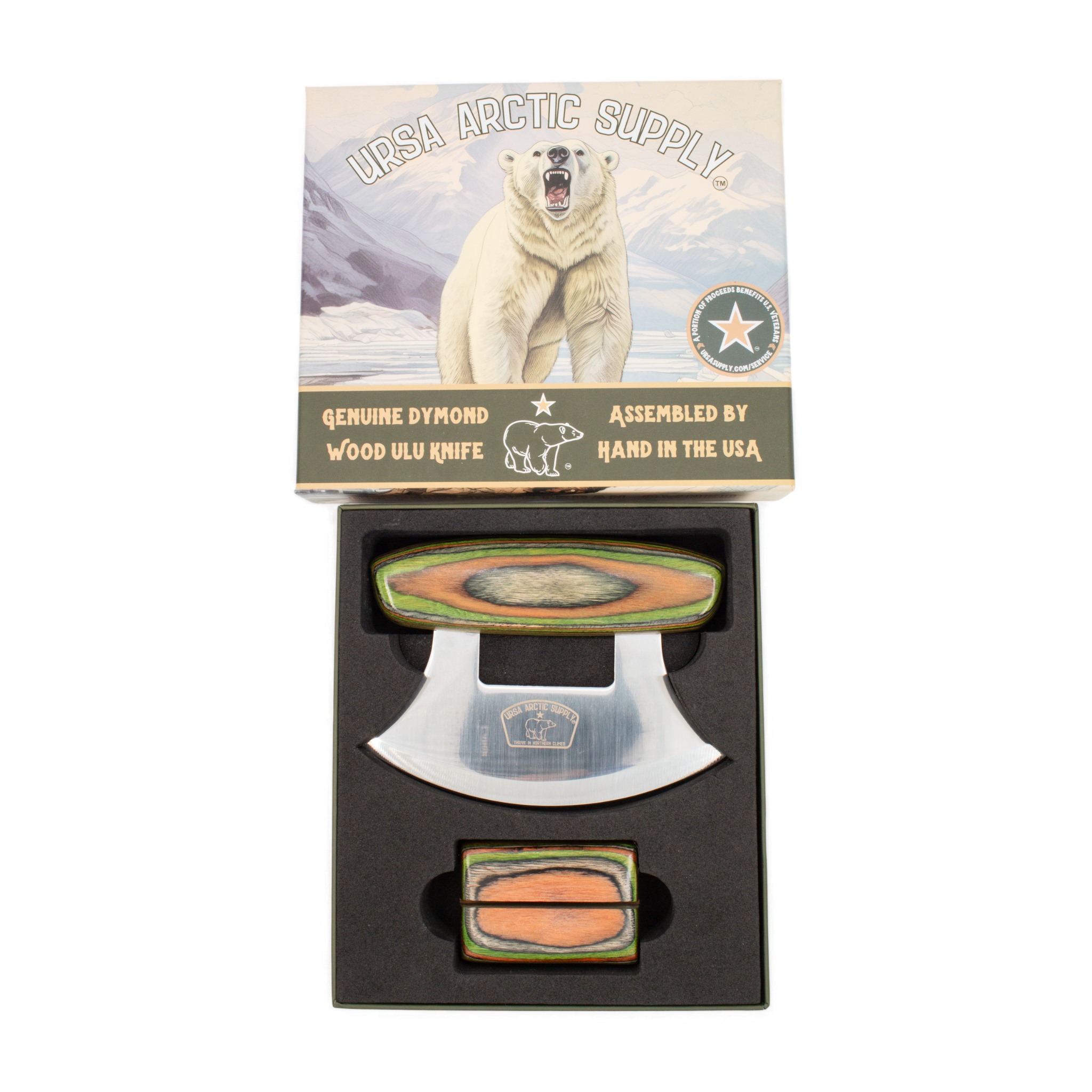 Genuine Dymond Wood Ulu Knife